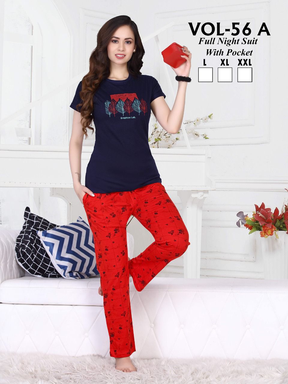Ft New 56 A Shinker Night Suit Cotton Wholesale Night Suit Collection